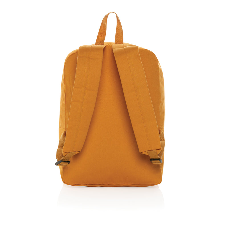 Load image into Gallery viewer, Impact Aware™ 285 gsm recycled canvas backpack from XD Collection, showing the front view with adjustable straps and spacious main compartment.
