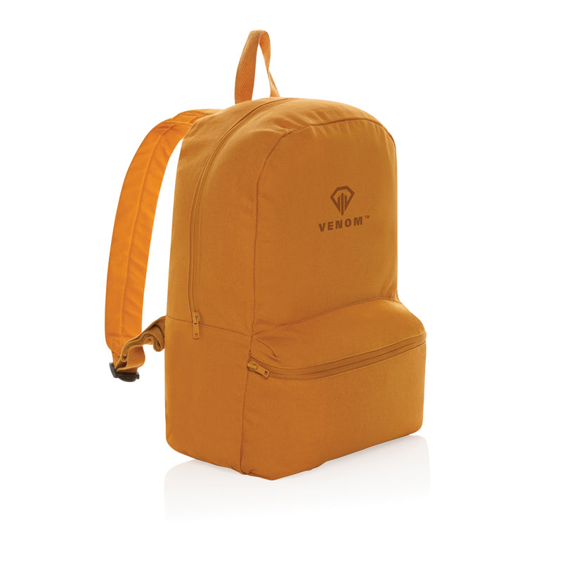 Load image into Gallery viewer, Impact Aware™ 285 gsm reCanvas backpack by XD Collection with sturdy straps and spacious main compartment.
