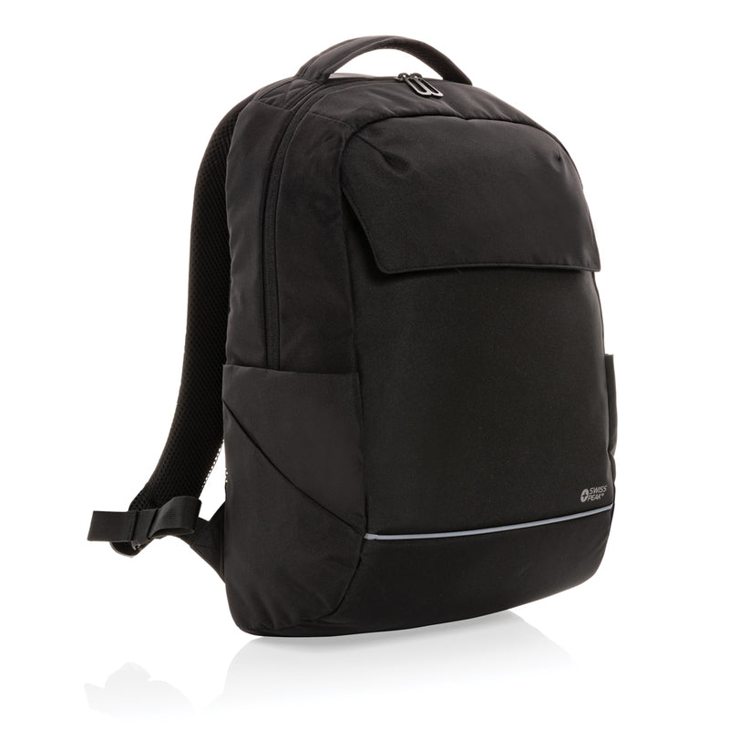 Load image into Gallery viewer, Swiss Peak Brooke AWARE™ RPET daily 15.6" laptop backpack - Custom Wood Designs
