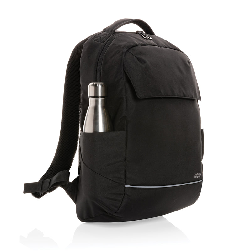 Load image into Gallery viewer, Swiss Peak Brooke AWARE™ RPET daily 15.6" laptop backpack - Custom Wood Designs
