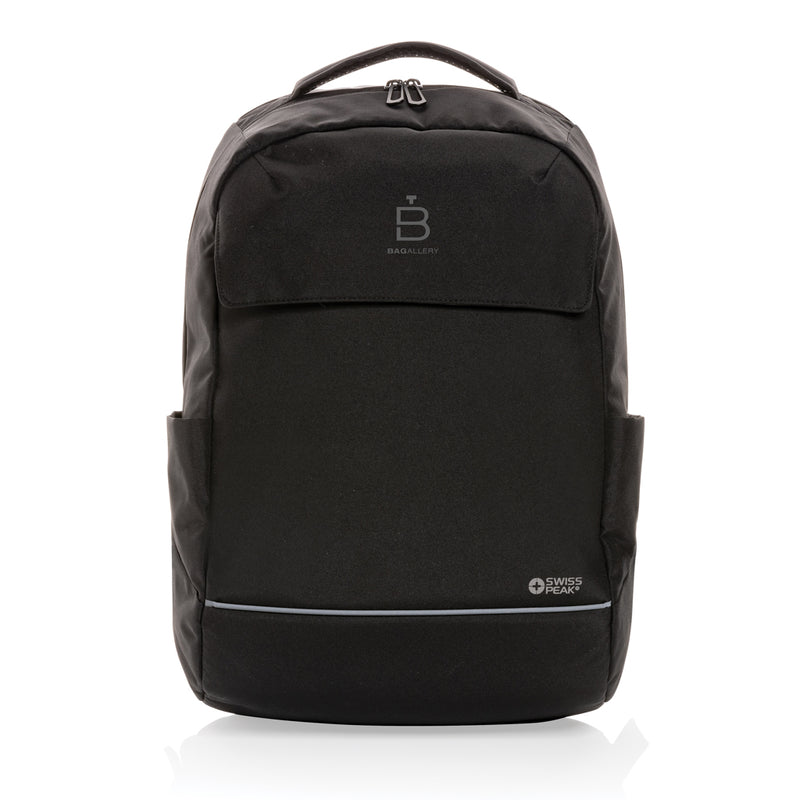 Load image into Gallery viewer, Swiss Peak Brooke AWARE™ RPET daily 15.6" laptop backpack - Custom Wood Designs
