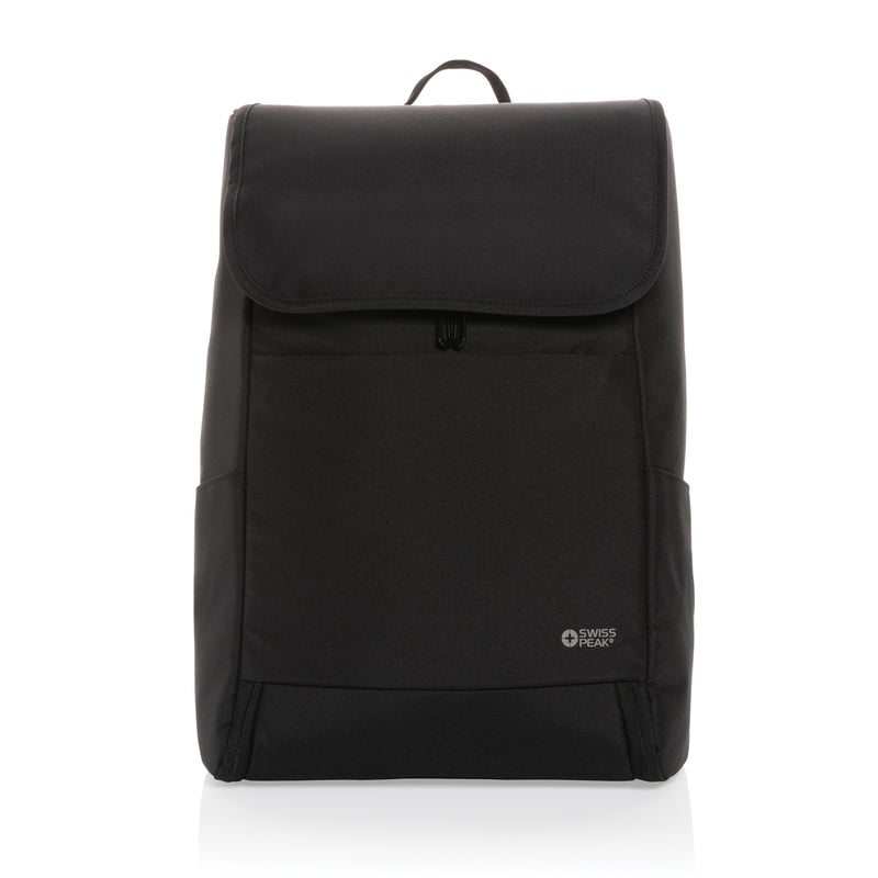 Load image into Gallery viewer, Swiss Peak Fern AWARE™ RPET all over zipper 15.6" backpack - Custom Wood Designs
