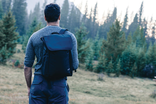 Swiss Peak Fern AWARE™ RPET all over zipper 15.6" backpack - Custom Wood Designs