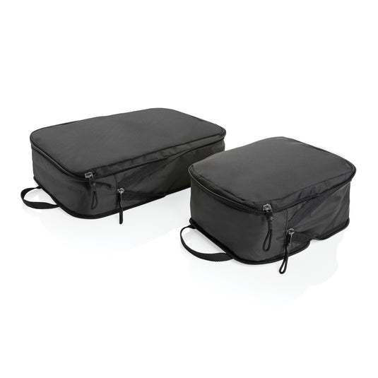 Swiss Peak Ridge AWARE™ RPET compression travel cubes 2pc - Custom Wood Designs