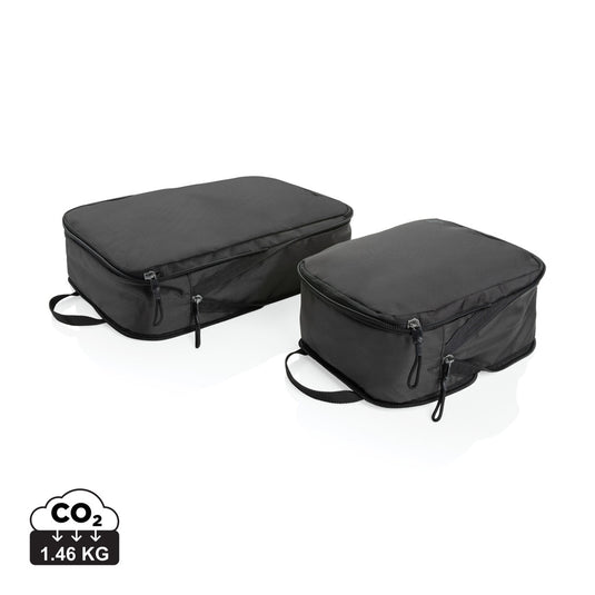 Swiss Peak Ridge AWARE™ RPET compression travel cubes 2pc - Custom Wood Designs