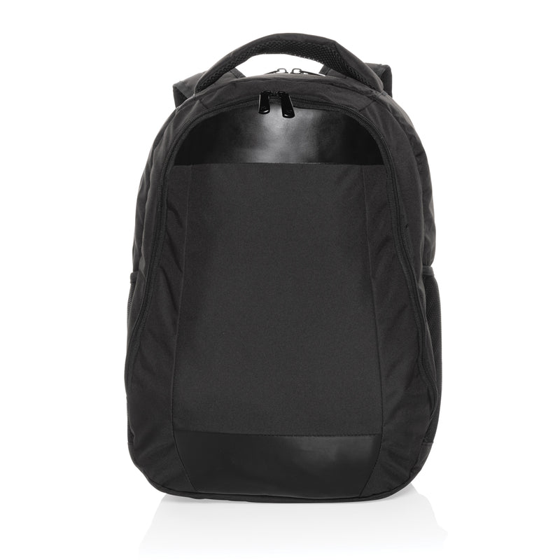 Load image into Gallery viewer, Impact AWARE™ Boardroom laptop backpack by XD Collection, PVC-free bag with multiple compartments and padded laptop sleeve.
