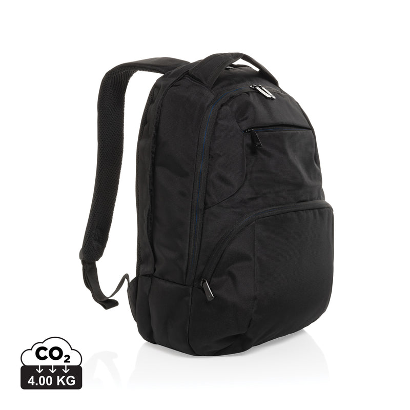 Load image into Gallery viewer, Impact AWARE™ Universal laptop backpack by XD Collection featuring multiple compartments and padded straps for comfortable carrying.
