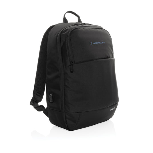 Swiss Peak AWARE™ modern 15.6" laptop backpack - Custom Wood Designs