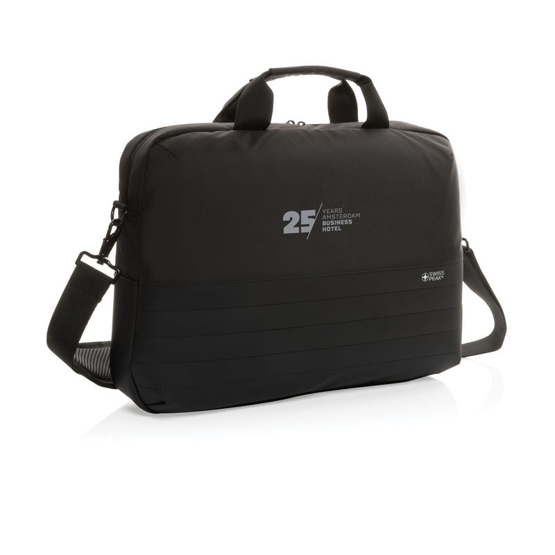 Load image into Gallery viewer, Swiss Peak AWARE™ RFID 15.6'' laptop bag - Custom Wood Designs
