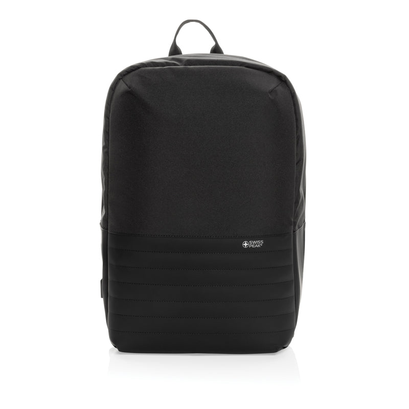 Load image into Gallery viewer, Swiss Peak AWARE™ RFID anti-theft 15.6'' laptop backpack - Custom Wood Designs

