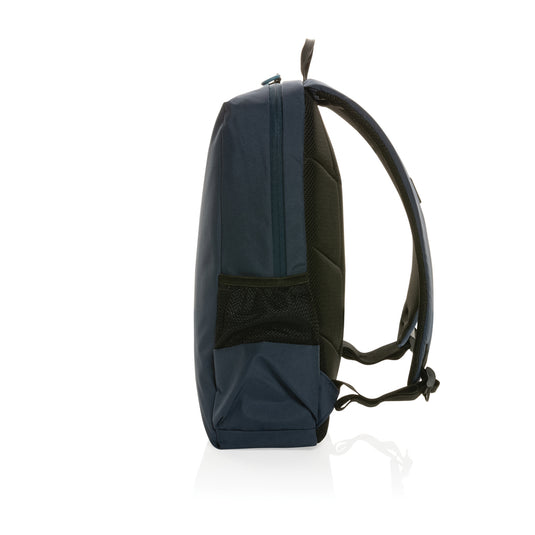 XD Xclusive Impact AWARE™ Lima 15.6-inch RFID laptop backpack with multiple compartments and padded straps for travel and daily use.