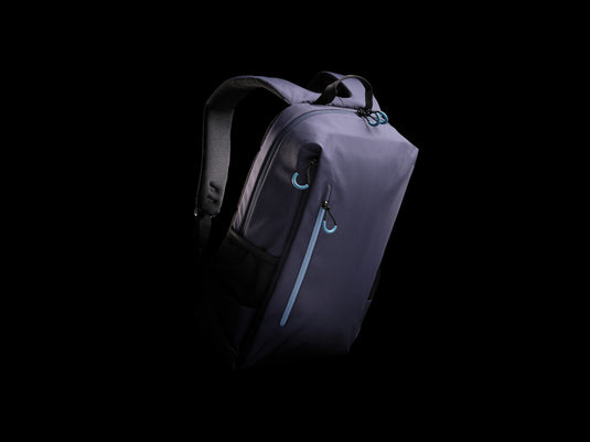 Impact AWARE™ Lima 15.6-inch RFID laptop backpack by XD Xclusive with multiple compartments and padded straps for travel and work.