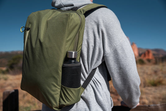 Impact AWARE™ Lima RFID laptop backpack by XD Xclusive, 15.6-inch bag with RFID protection and multiple compartments.