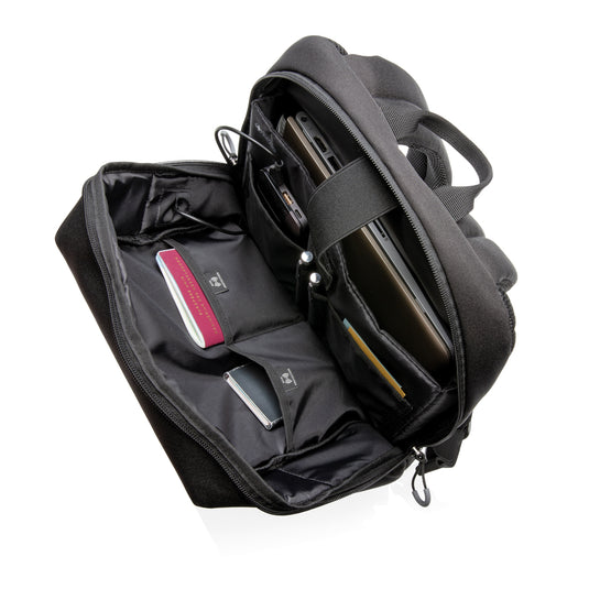 Swiss Peak AWARE™ RFID and USB A laptop backpack - Custom Wood Designs