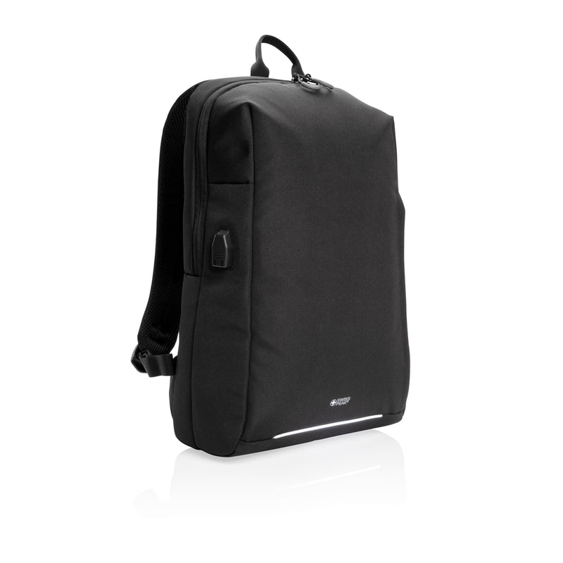 Load image into Gallery viewer, Swiss Peak AWARE™ RFID and USB A laptop backpack - Custom Wood Designs
