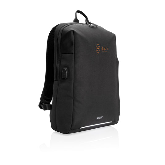 Swiss Peak AWARE™ RFID and USB A laptop backpack - Custom Wood Designs