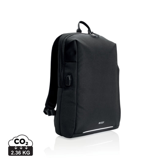 Swiss Peak AWARE™ RFID and USB A laptop backpack - Custom Wood Designs