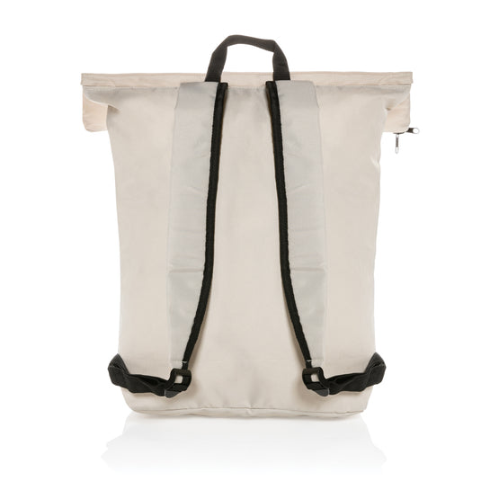 XD Collection Dillon AWARE™ RPET lightweight foldable backpack, eco-friendly travel bag with adjustable straps and compact design.