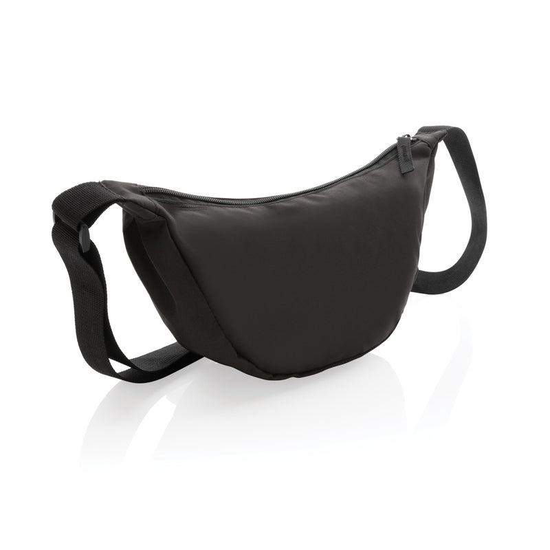 Load image into Gallery viewer, Crescent AWARE™ RPET half moon sling bag - Custom Wood Designs
