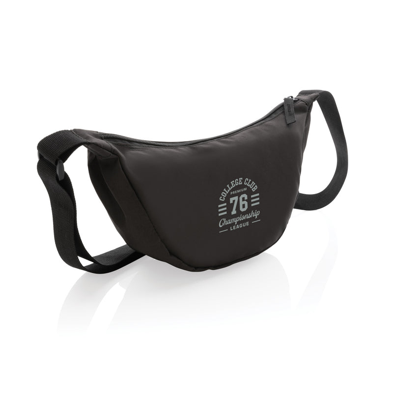 Load image into Gallery viewer, Crescent AWARE™ RPET half moon sling bag - Custom Wood Designs
