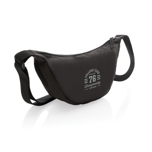 Crescent AWARE™ RPET half moon sling bag - Custom Wood Designs