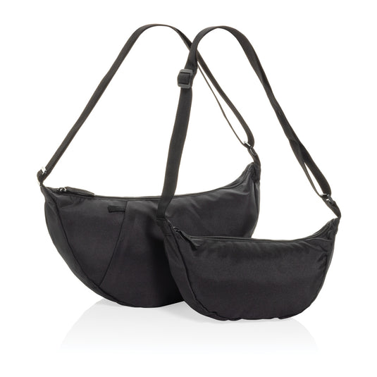 Crescent AWARE™ RPET half moon sling bag - Custom Wood Designs