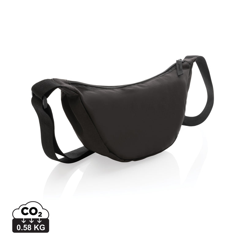 Load image into Gallery viewer, Crescent AWARE™ RPET half moon sling bag - Custom Wood Designs
