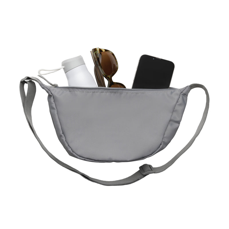 Load image into Gallery viewer, Crescent AWARE™ RPET half moon sling bag - Custom Wood Designs
