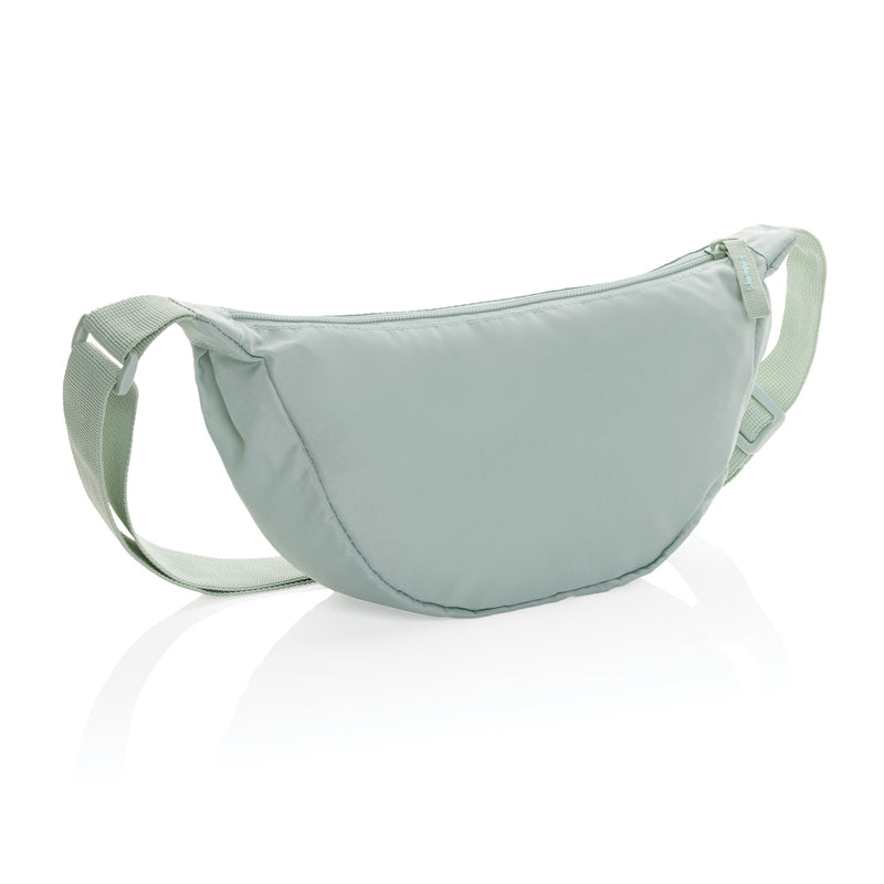Load image into Gallery viewer, Crescent AWARE™ RPET half moon sling bag - Custom Wood Designs
