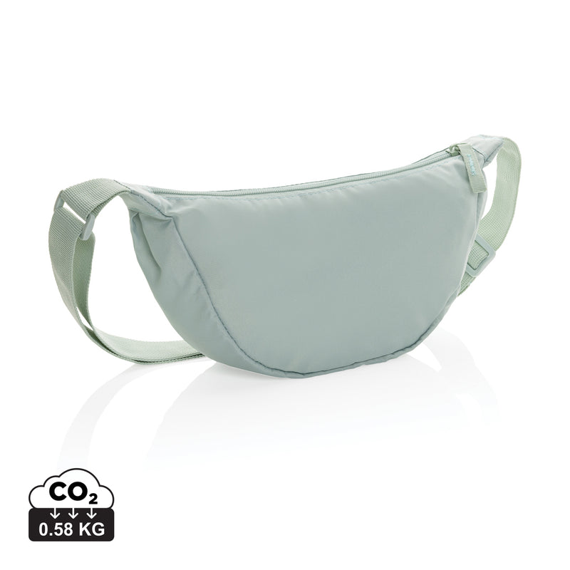 Load image into Gallery viewer, Crescent AWARE™ RPET half moon sling bag - Custom Wood Designs
