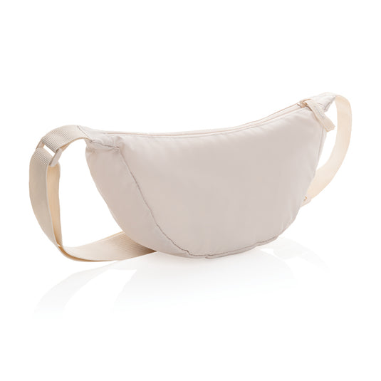 Crescent AWARE™ RPET half moon sling bag - Custom Wood Designs