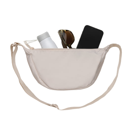 Crescent AWARE™ RPET half moon sling bag - Custom Wood Designs