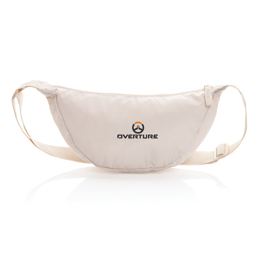 Crescent AWARE™ RPET half moon sling bag - Custom Wood Designs