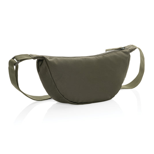 Crescent AWARE™ RPET half moon sling bag - Custom Wood Designs