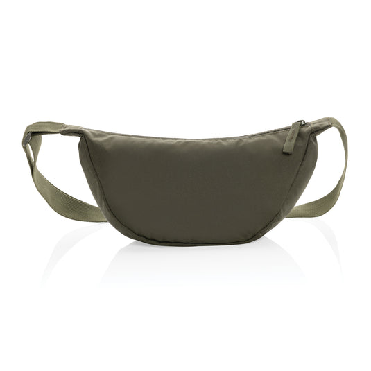 Crescent AWARE™ RPET half moon sling bag - Custom Wood Designs