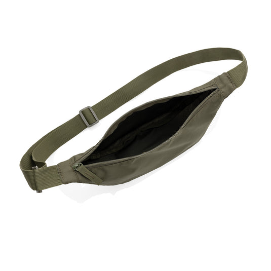 Crescent AWARE™ RPET half moon sling bag - Custom Wood Designs