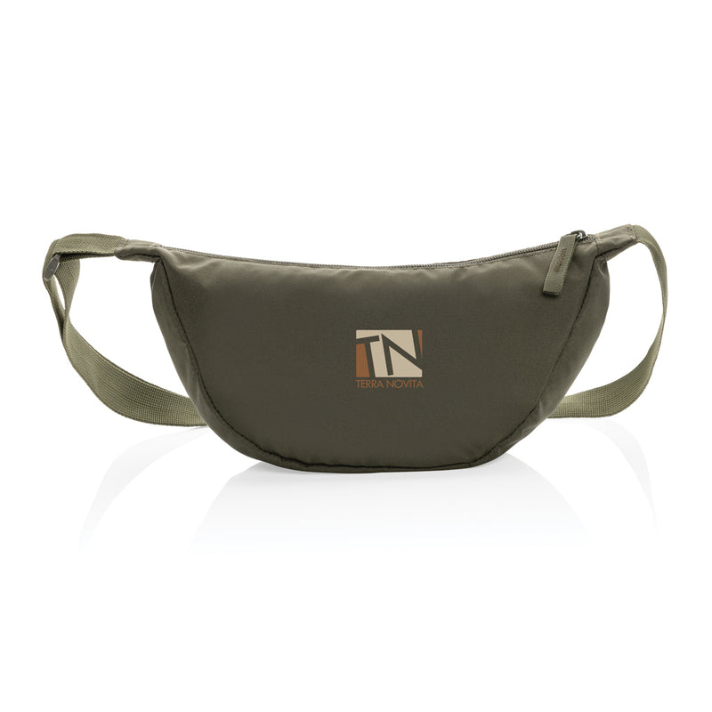 Load image into Gallery viewer, Crescent AWARE™ RPET half moon sling bag - Custom Wood Designs
