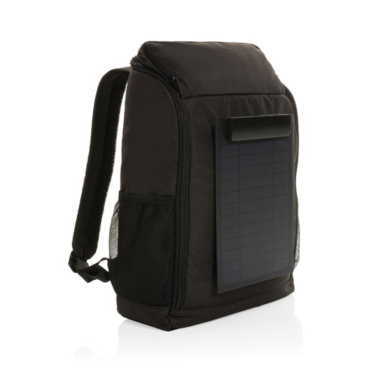 RPET deluxe backpack with 5W solar panel - Custom Wood Designs