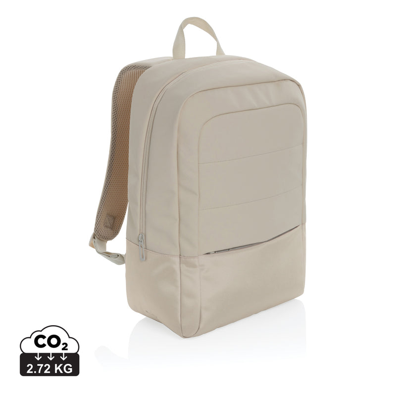 Load image into Gallery viewer, XD Xclusive Armond AWARE™ RPET 15.6-inch laptop backpack with multiple compartments and padded straps, made from eco-friendly materials.

