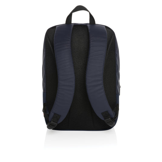 XD Xclusive Armond AWARE™ RPET 15.6-inch laptop backpack, stylish bag with multiple compartments and eco-friendly design.