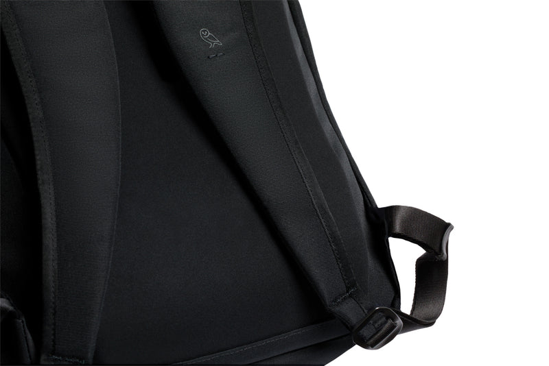 Load image into Gallery viewer, Bellroy Via Backpack from Bags &amp; Travel collection, showing a sleek, modern black backpack with multiple compartments and padded straps.

