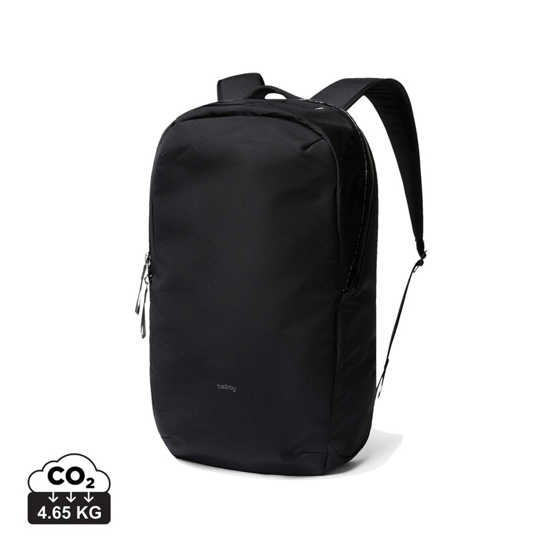 Load image into Gallery viewer, Bellroy Via Backpack in black with multiple compartments, adjustable straps, and sleek design for travel and everyday use.
