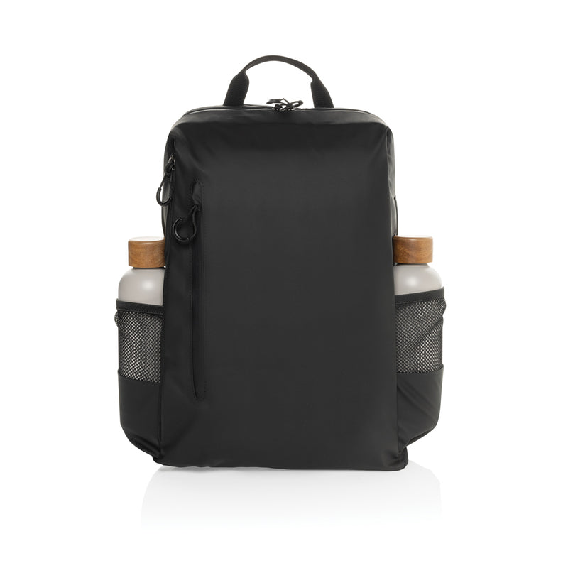 Load image into Gallery viewer, XD Xclusive Lima Aware™ RPET water-resistant 15.6-inch laptop backpack with multiple compartments and padded straps.

