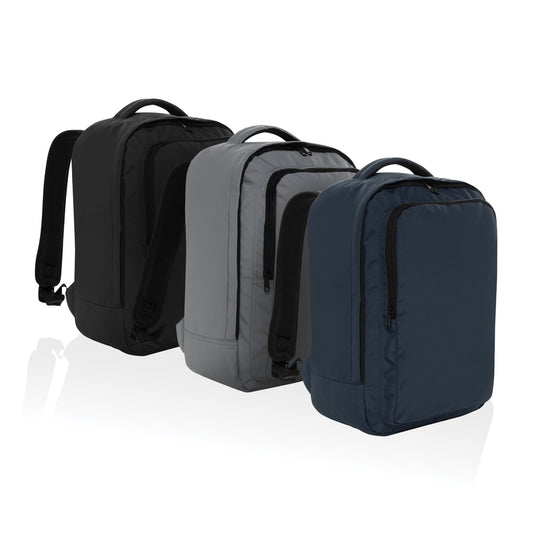 XD Collection Ace Aware™ RPET Free On Board travel pack, durable bags with navy and green design, suitable for travel and storage.