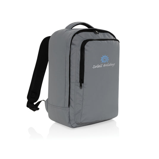 XD Collection Ace Aware™ RPET travel pack featuring eco-friendly design, multiple compartments, and durable fabric for travel and organization.
