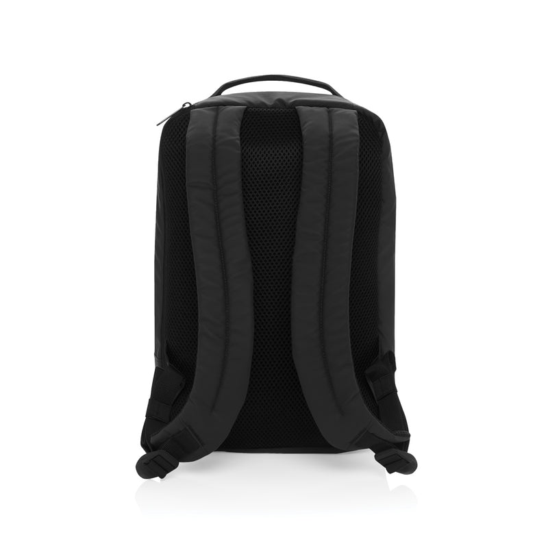 Load image into Gallery viewer, XD Xclusive Armond Aware RPET travel bag from the Bags &amp; Travel collection, featuring a blue and black design with multiple compartments.
