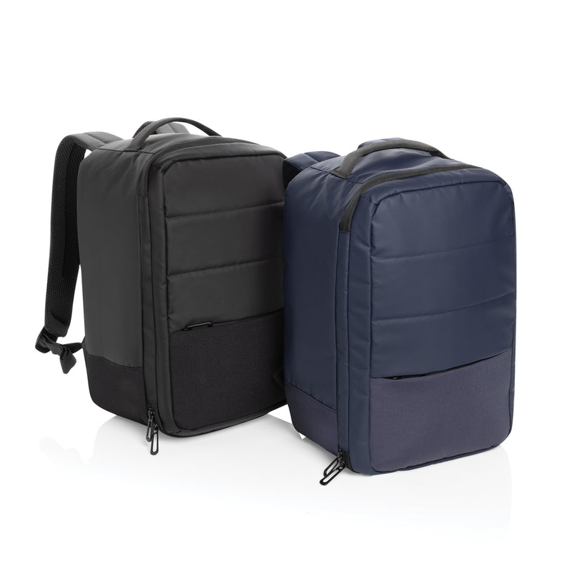 Load image into Gallery viewer, XD Xclusive Armond Aware RPET travel pack bag with multiple compartments and adjustable straps, designed for active travel.
