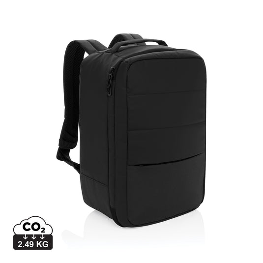 XD Xclusive Armond Aware™ RPET Free On Board travel bag with multiple compartments and adjustable straps, designed for travel and organization.