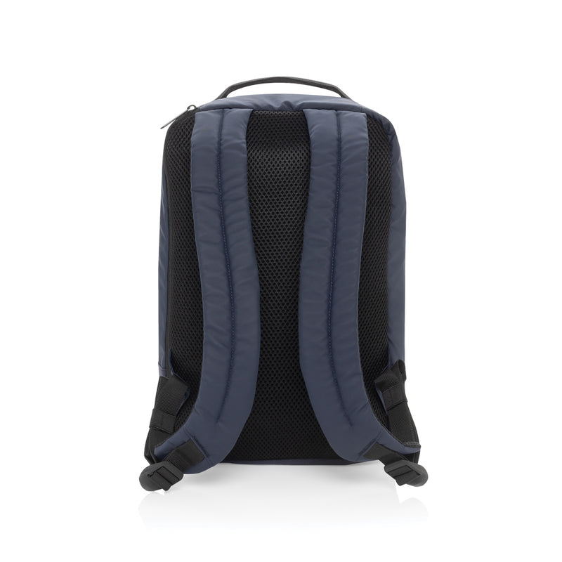 Load image into Gallery viewer, XD Xclusive Armond Aware™ RPET travel pack in black with multiple compartments and adjustable straps for convenient travel storage.
