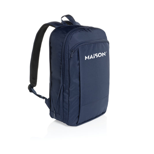 XD Collection Flex pack Aware RPET 15.6-inch expandable slim laptop backpack with multiple compartments and ergonomic design.